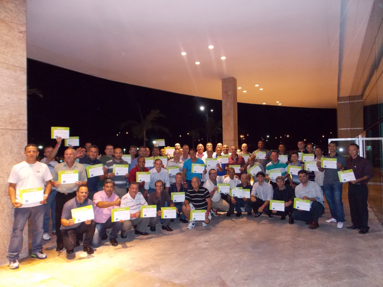 Homenagem para os colaboradores