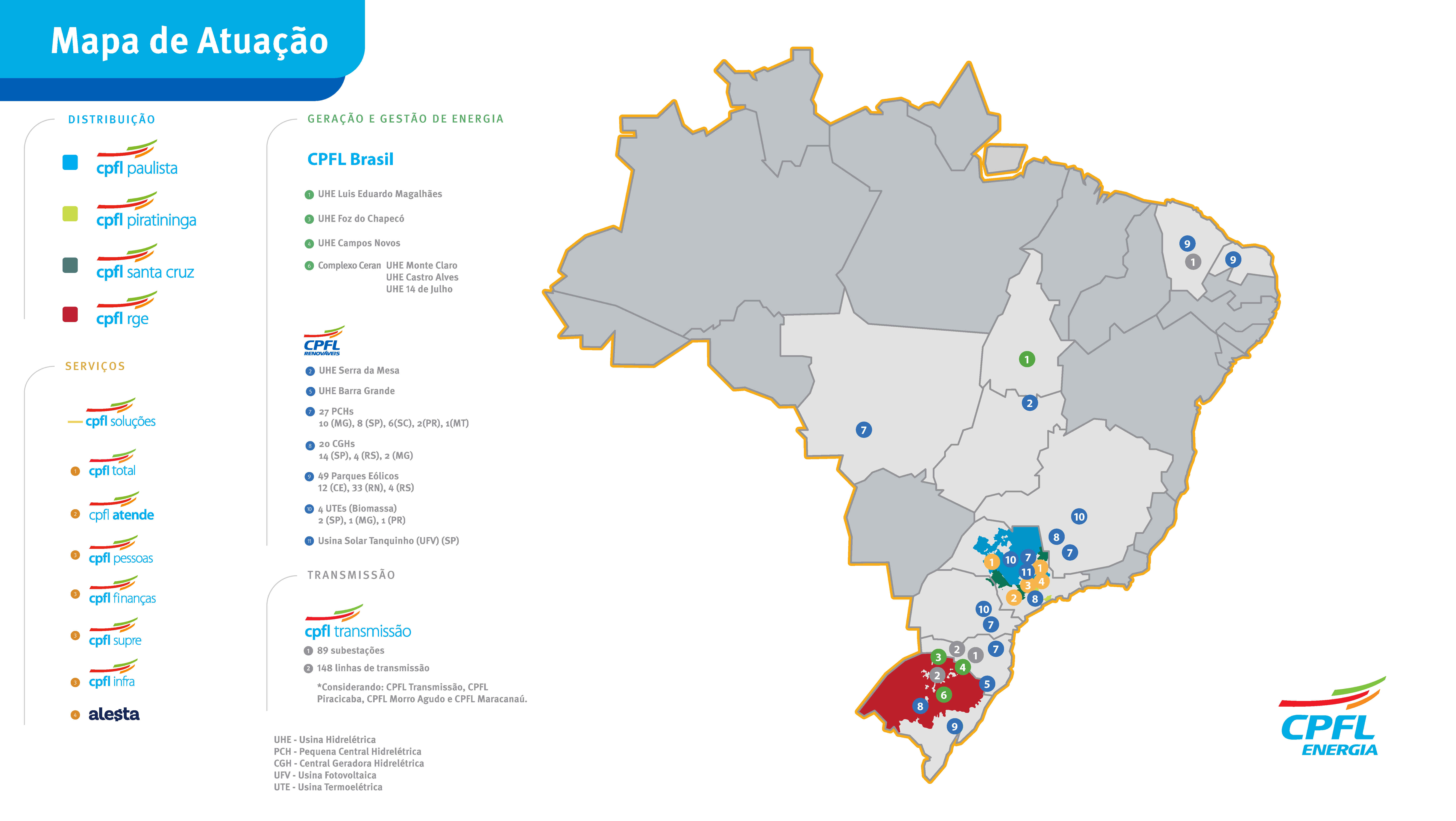 Mapa de Atuação