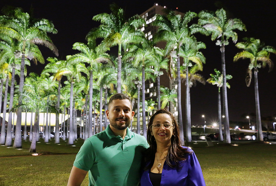 Diego Rezende e a mãe