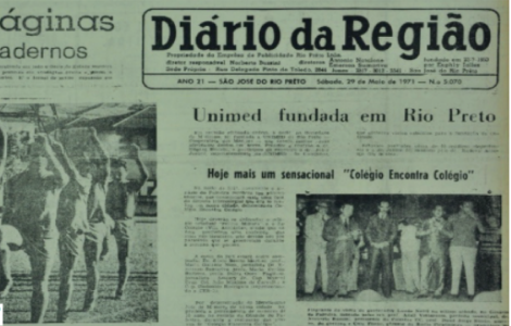 Foto de Jornal - Unimed fundada em Rio Preto