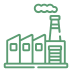 Planta industrial moderna com logística diferenciada