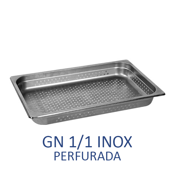 GN 1/1 inox perfurada