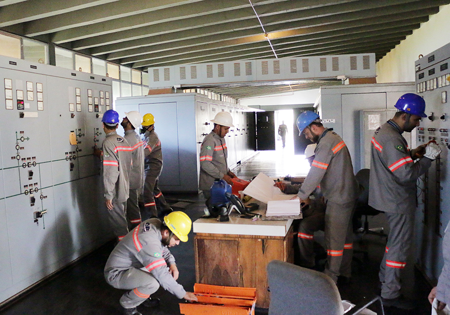 equipe de manutenção