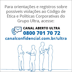 Canal aberto Ultra: 0800 701 7072 ou canalconfidencial.com.br/ultra