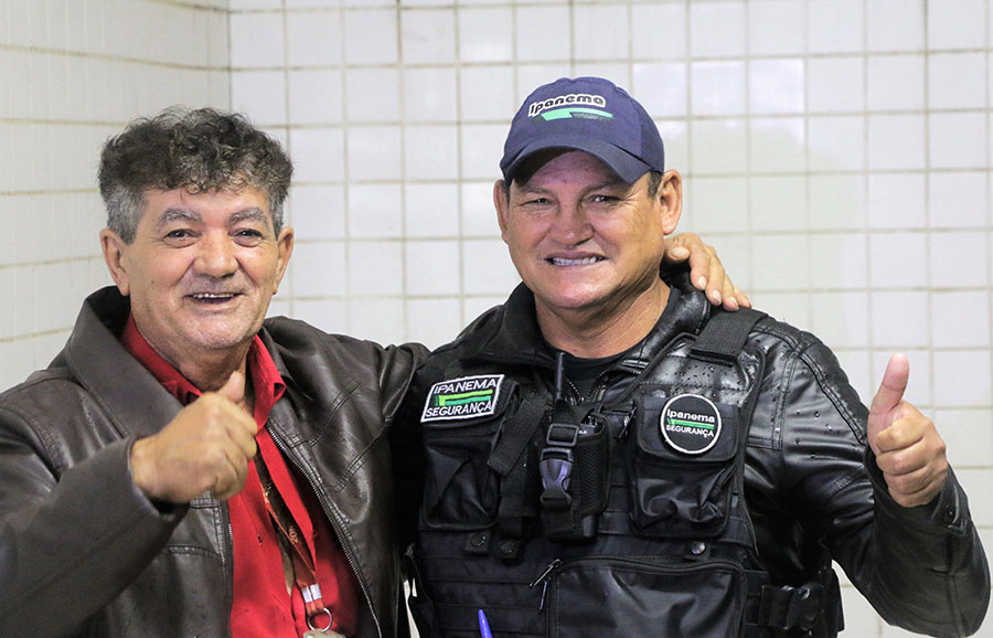 Rubinaldo Lima e do vigilante Edimar Campos